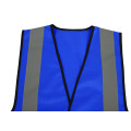 Blue ANSI Class 2 Econome Safety Vest Hi Visebice Sferfice Safety Latch